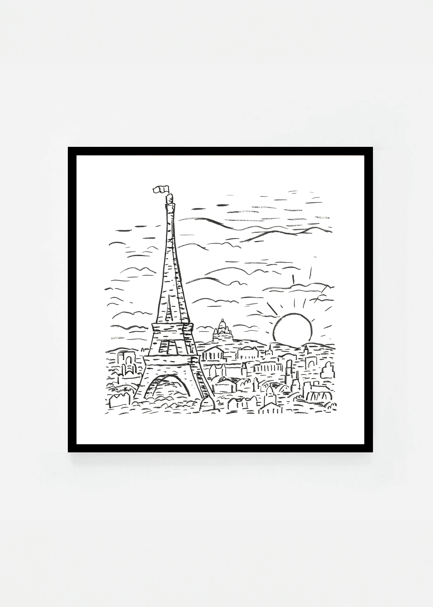 View of the Eiffel Tower in Paris