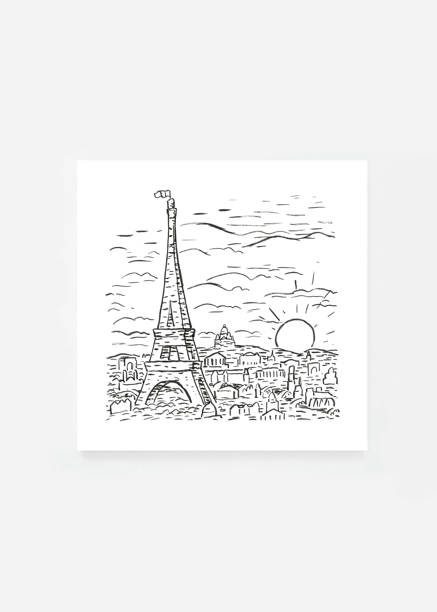 View of the Eiffel Tower in Paris