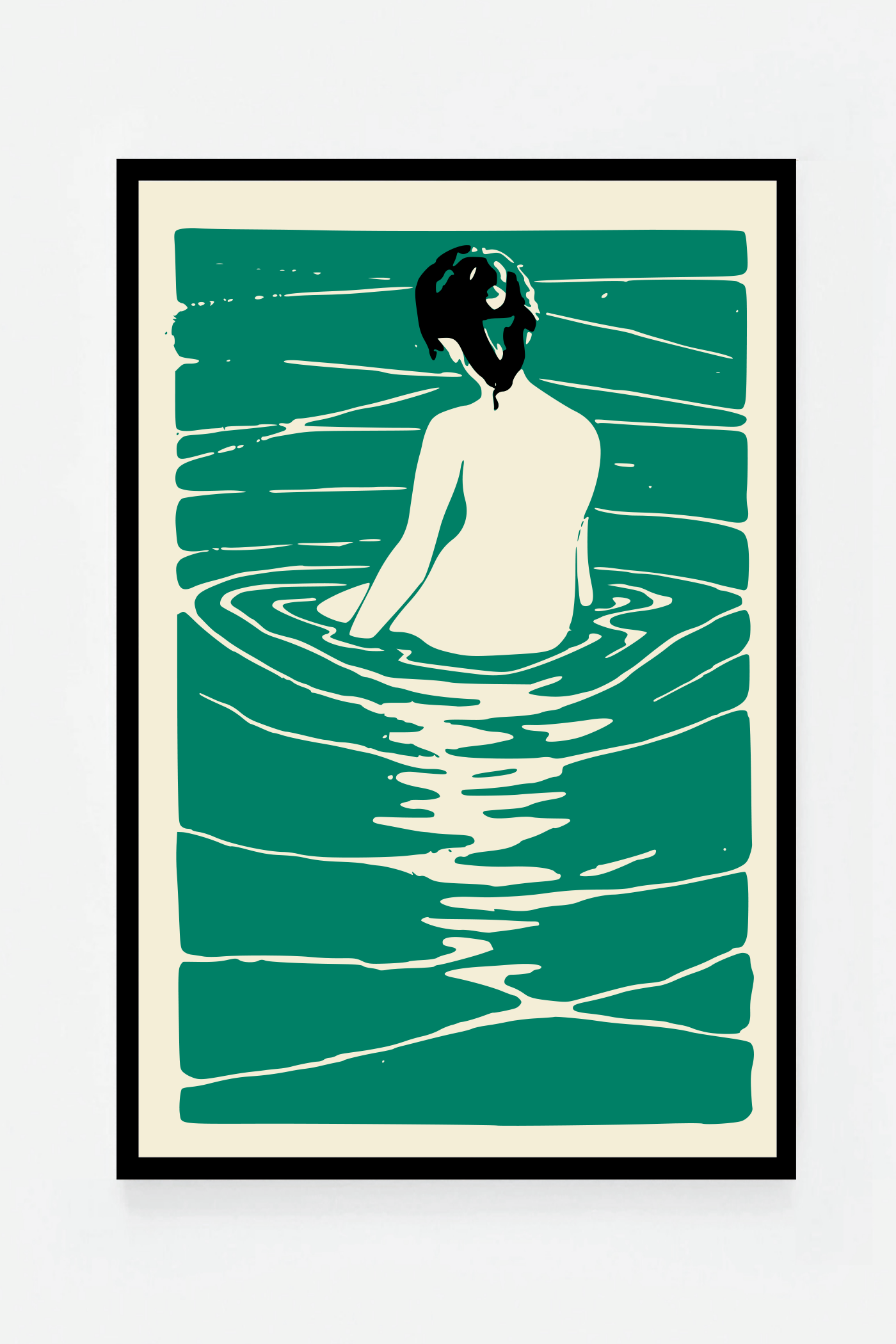 Woman in river