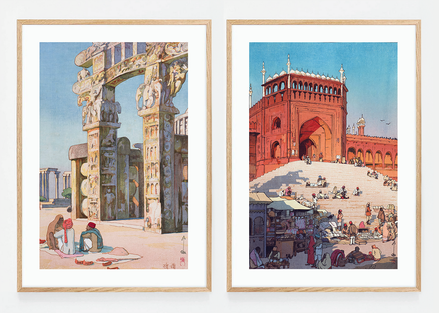 Set of two India scenery prints II