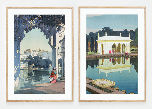 Set of two India scenery prints IV